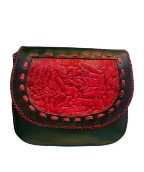 Crimson Ember Flap Bag