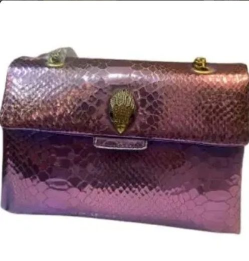 Blush Python Flap Bag